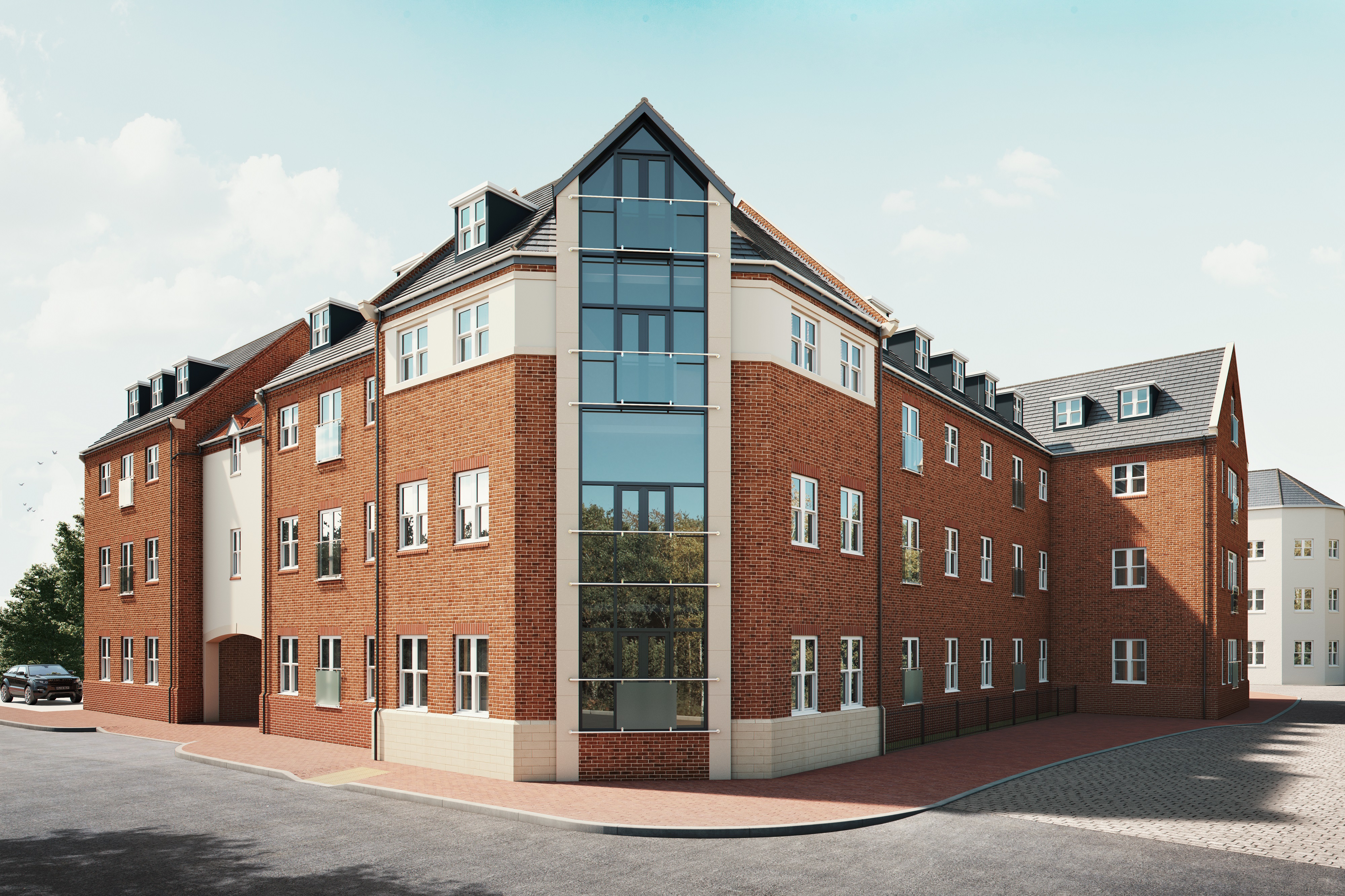 Liberty House Exterior CGI for William H Brown Estate Agents