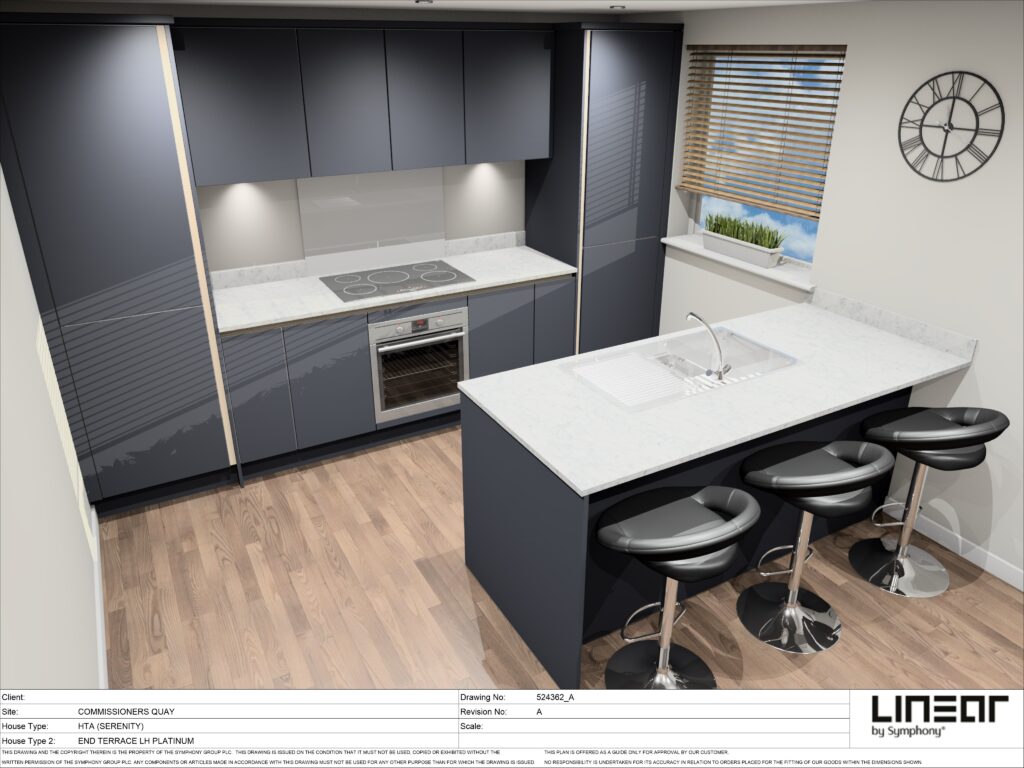 interior kitchen reference for CGI, used to show steps for the interiors process