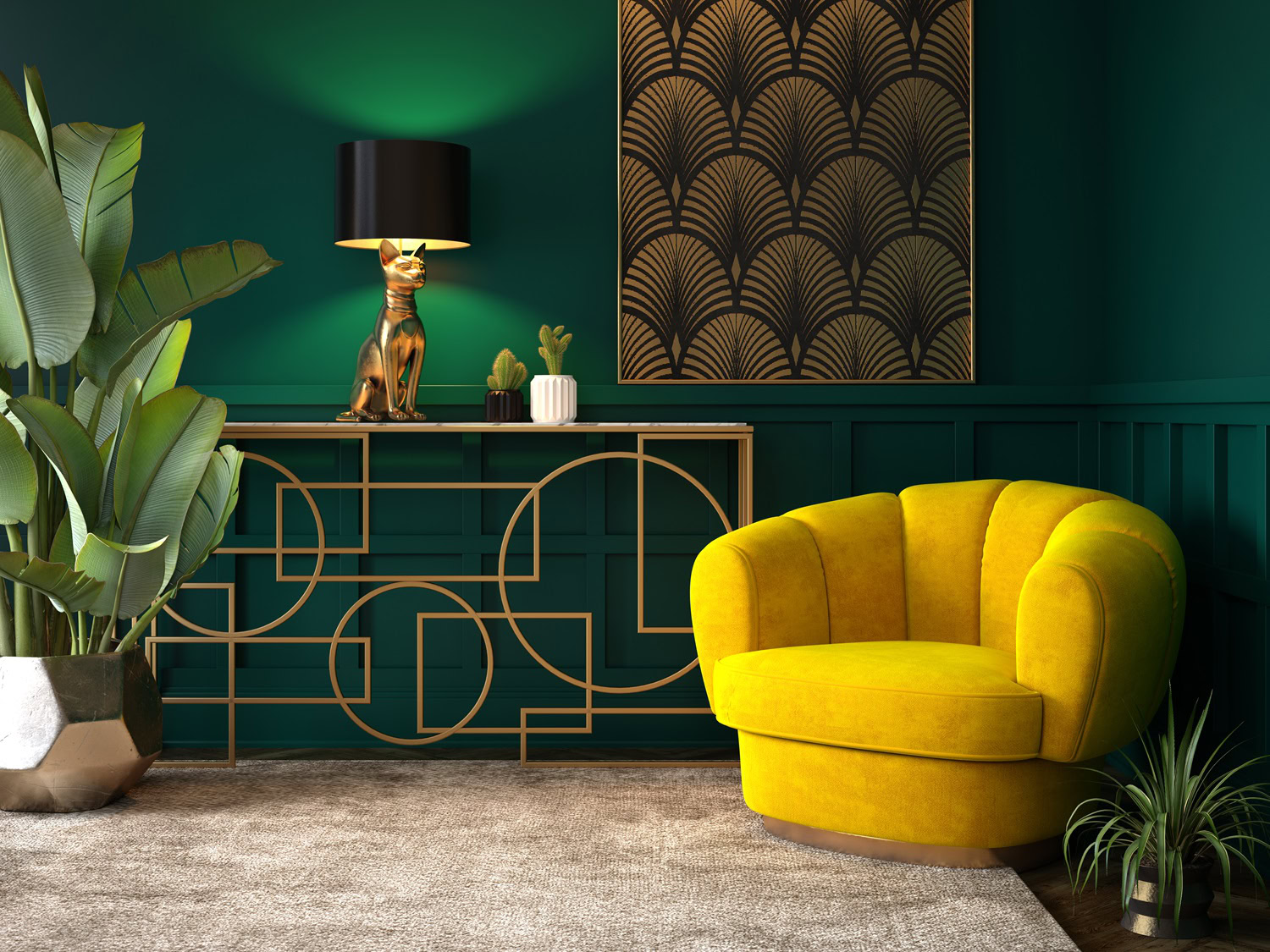 Blog
Art Deco Living room style CGI