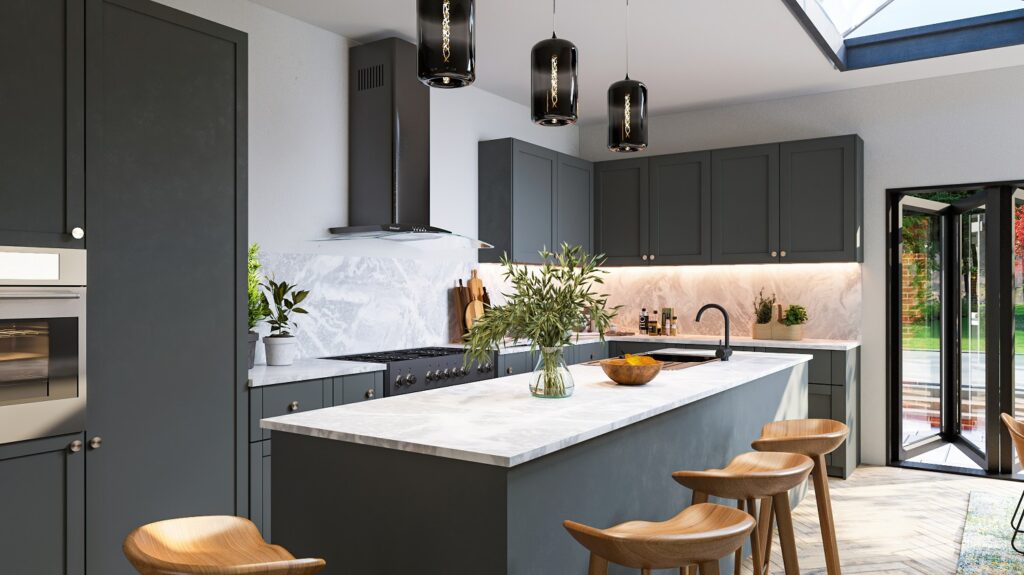 Blog
3D visualisation of an open plan kitchen