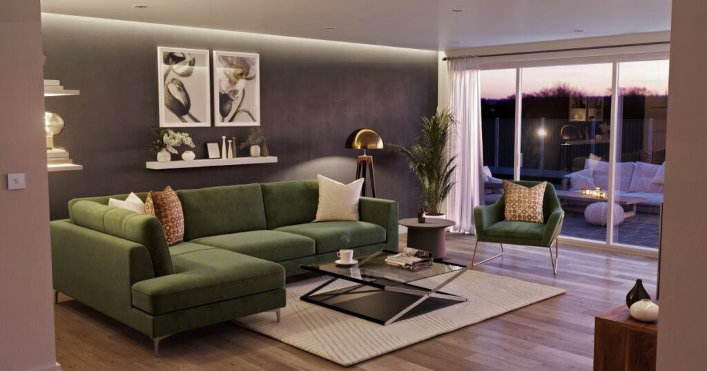 Blog.
Living room CGI - What makes a great interior 3D render?